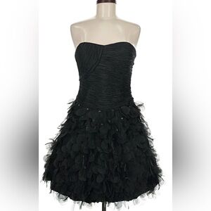 Sue Wong Elegant Black Strapless Dress